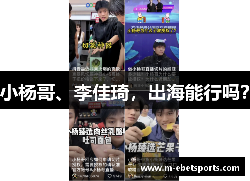 小杨哥、李佳琦，出海能行吗？